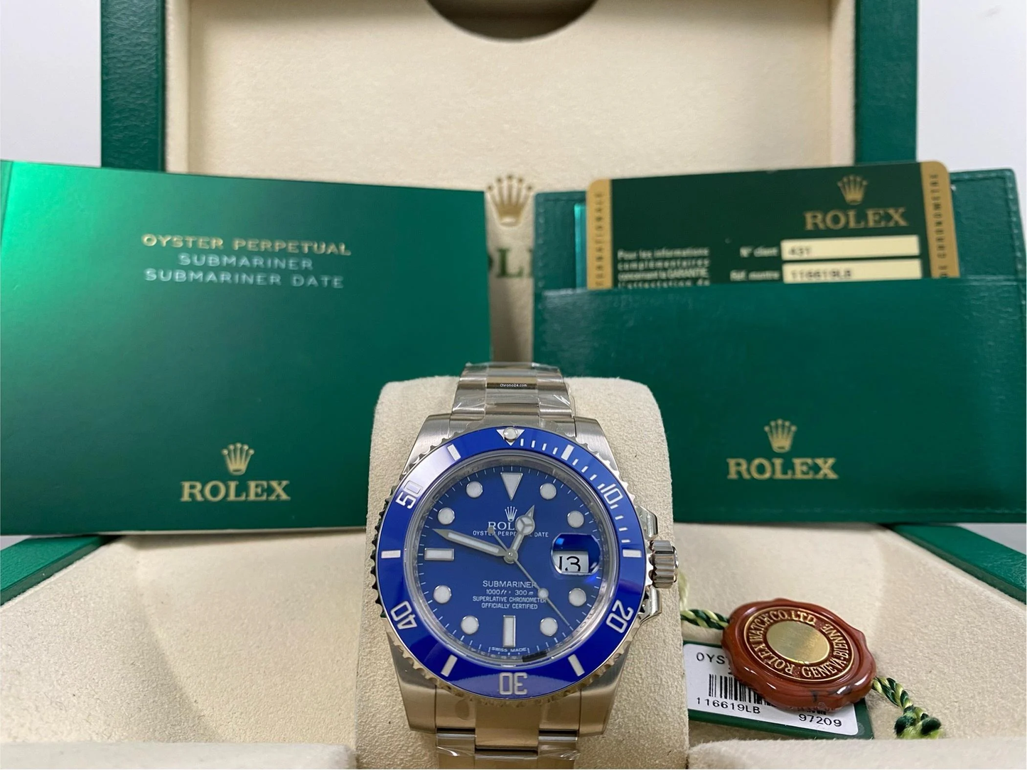 RLX Mavi Kadran 40mm erkek saati