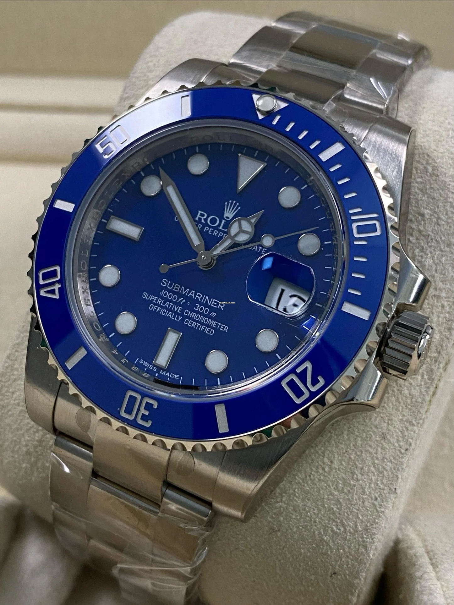 RLX Mavi Kadran 40mm erkek saati