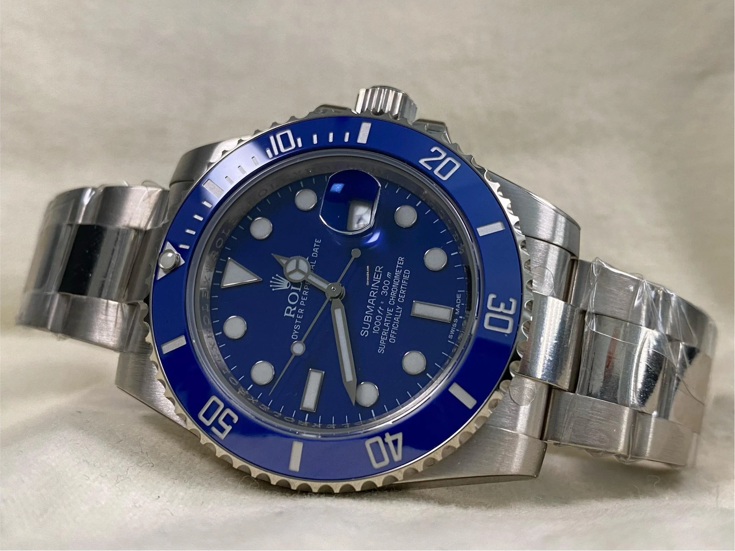 RLX Mavi Kadran 40mm erkek saati
