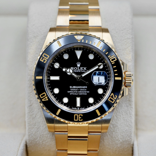 RLX  Gold 41mm Black Dial erkek saati