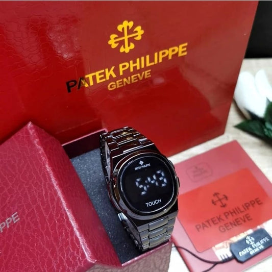 PTK Phlp Silver Dark Dijital Saat