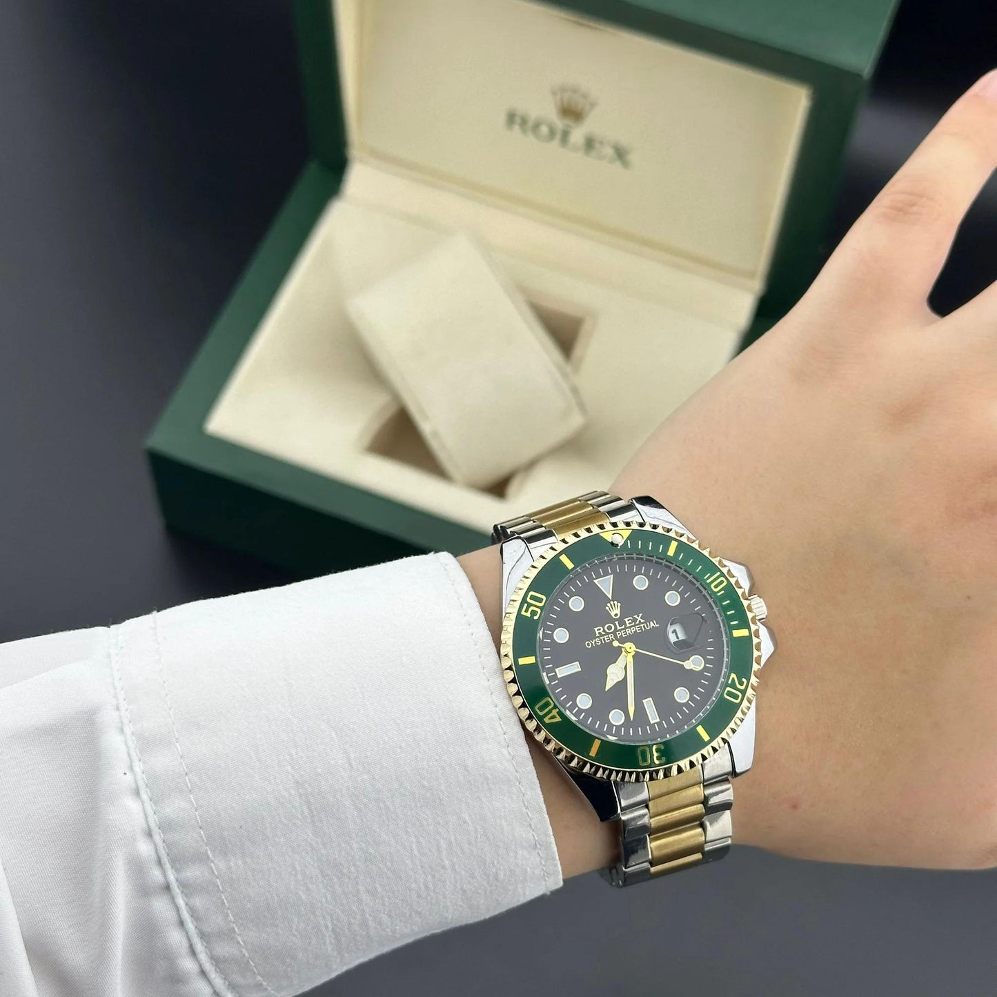 RLX  41mm Silver Gold erkek saati