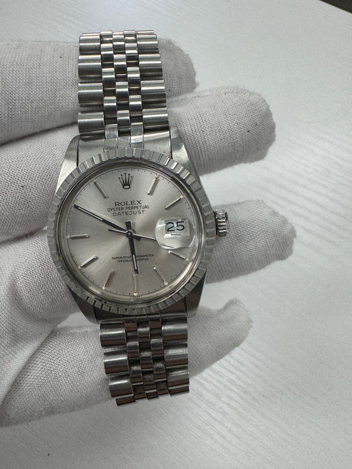RLX  41mm beyaz/çelik erkek saati