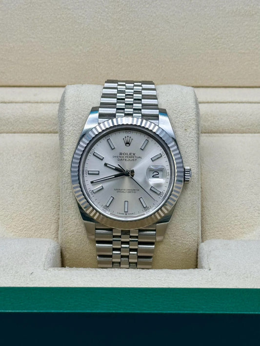 RLX  41mm beyaz/çelik erkek saati