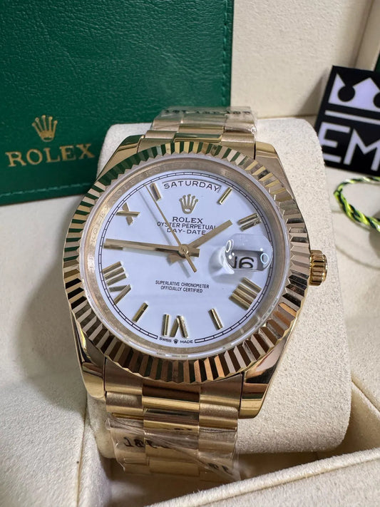 Eşref Tek 40 MM SARI ALTIN BEYAZ KADRAN